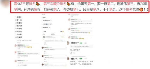 《青3》三顺排名曝光 粉丝警示，“决战末路，切勿过早安心”